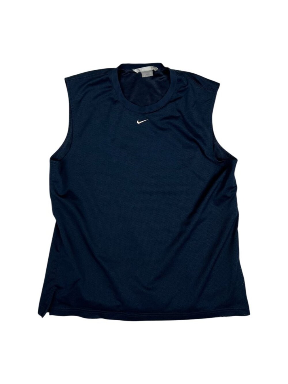 Vintage Nike Basketball Practice Blue Jersey Center Swoosh Mesh Size XL Y2K Gym
